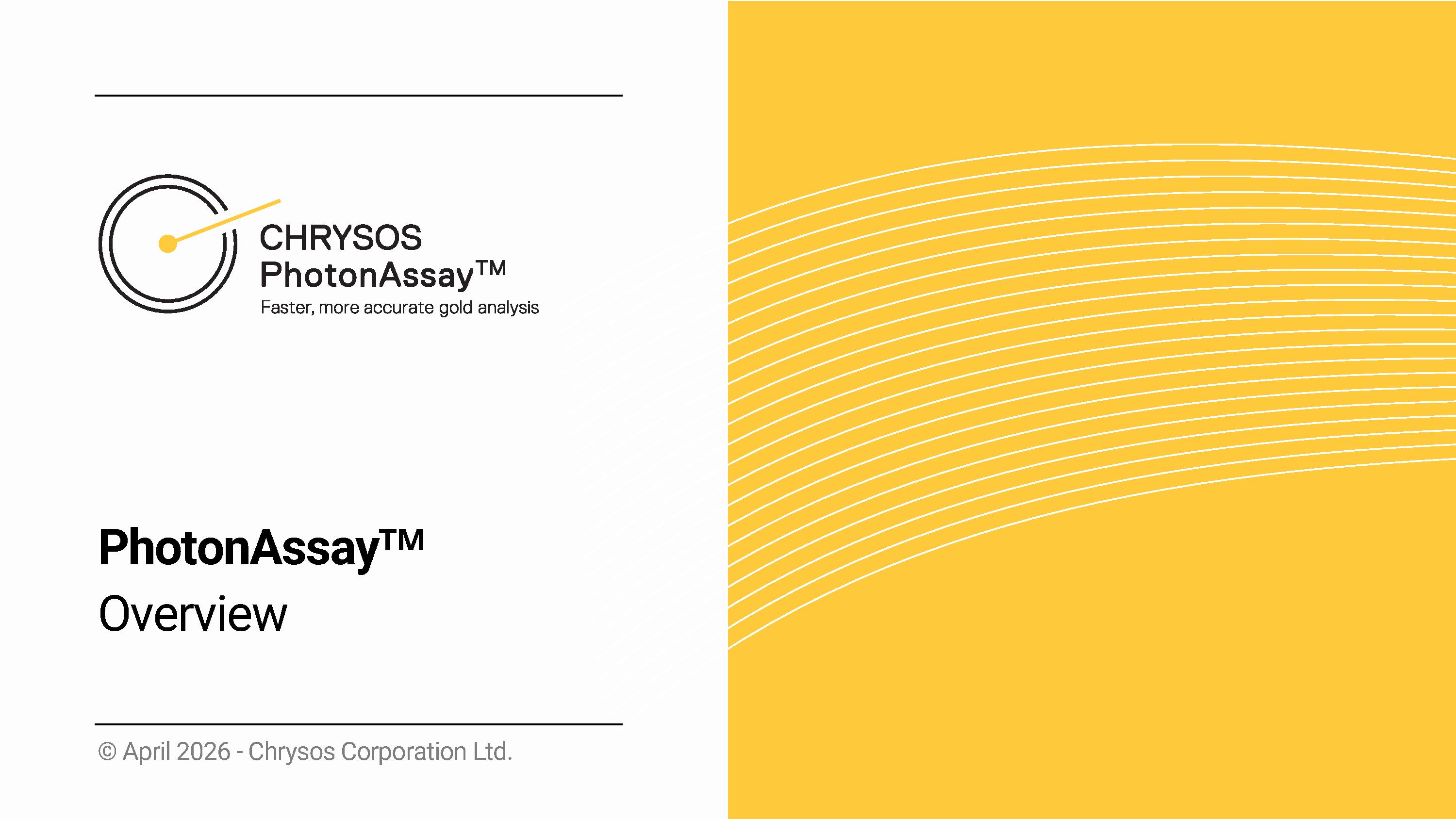 Introduction to PhotonAssay™ — page 1