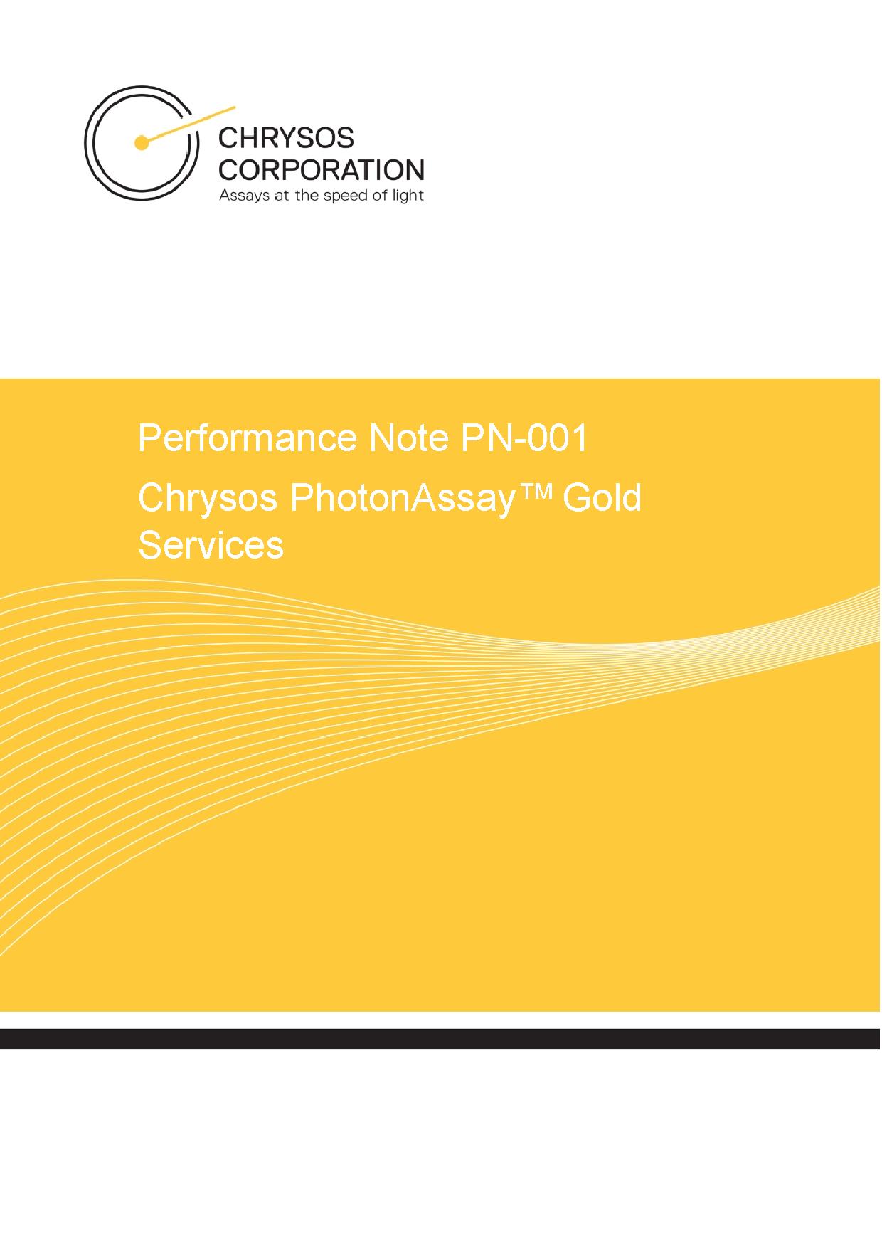 PN-001 PhotonAssay™ Gold Services — page 1