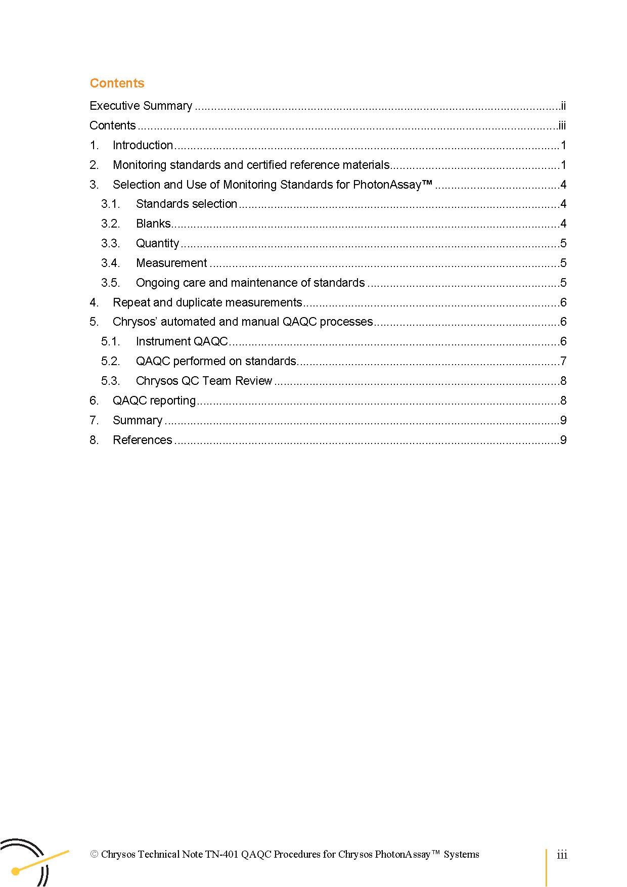 TN-401 QA/QC Procedures for Chrysos PhotonAssay™ Systems — page 3