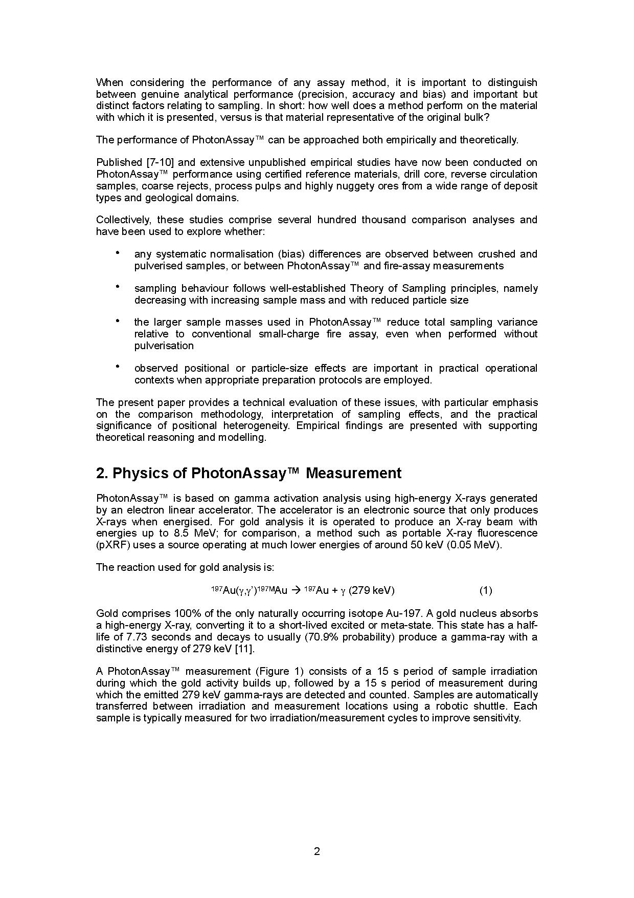 PhotonAssay™: A Review of Real-World Performance on Heterogeneous Gold Ores — page 2