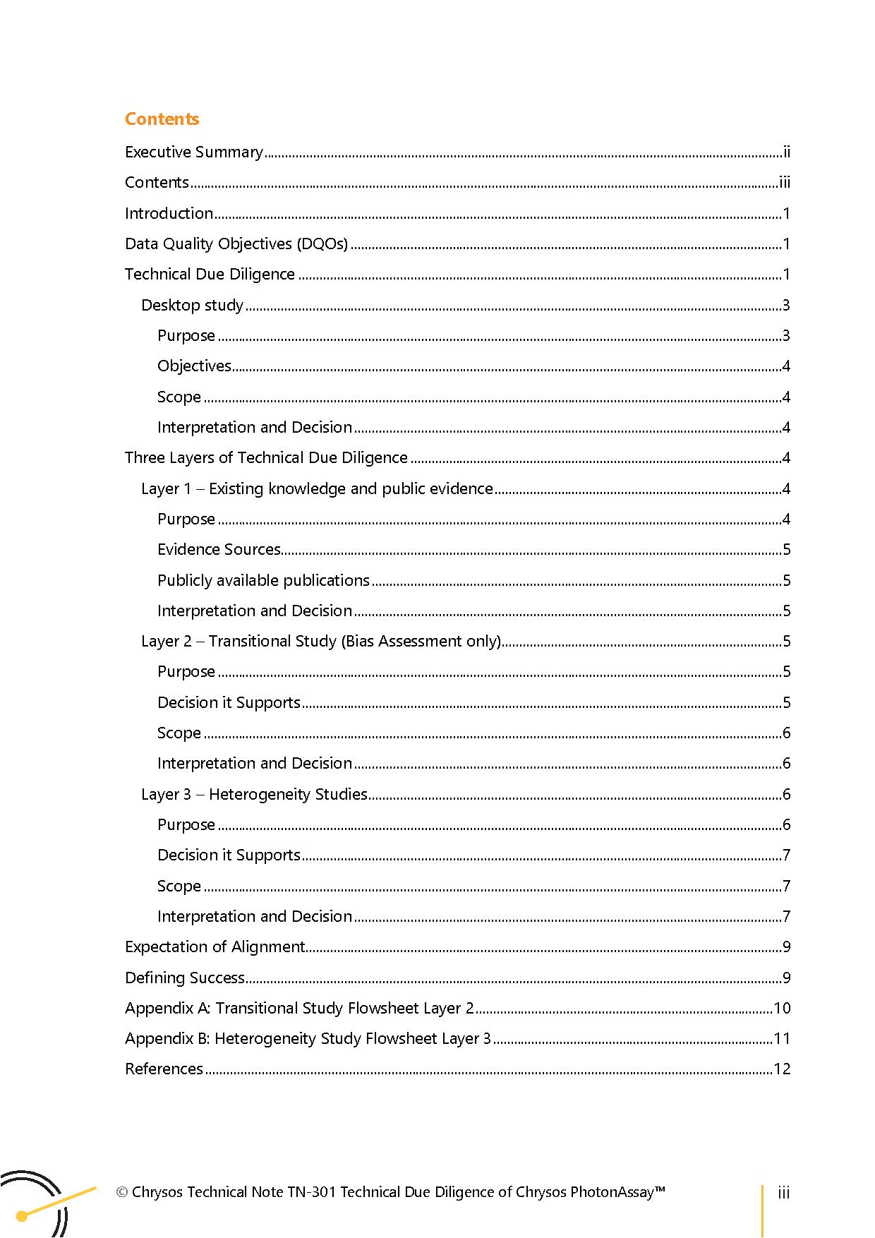 TN-301 Chrysos PhotonAssay™ Technical Due Diligence — page 3