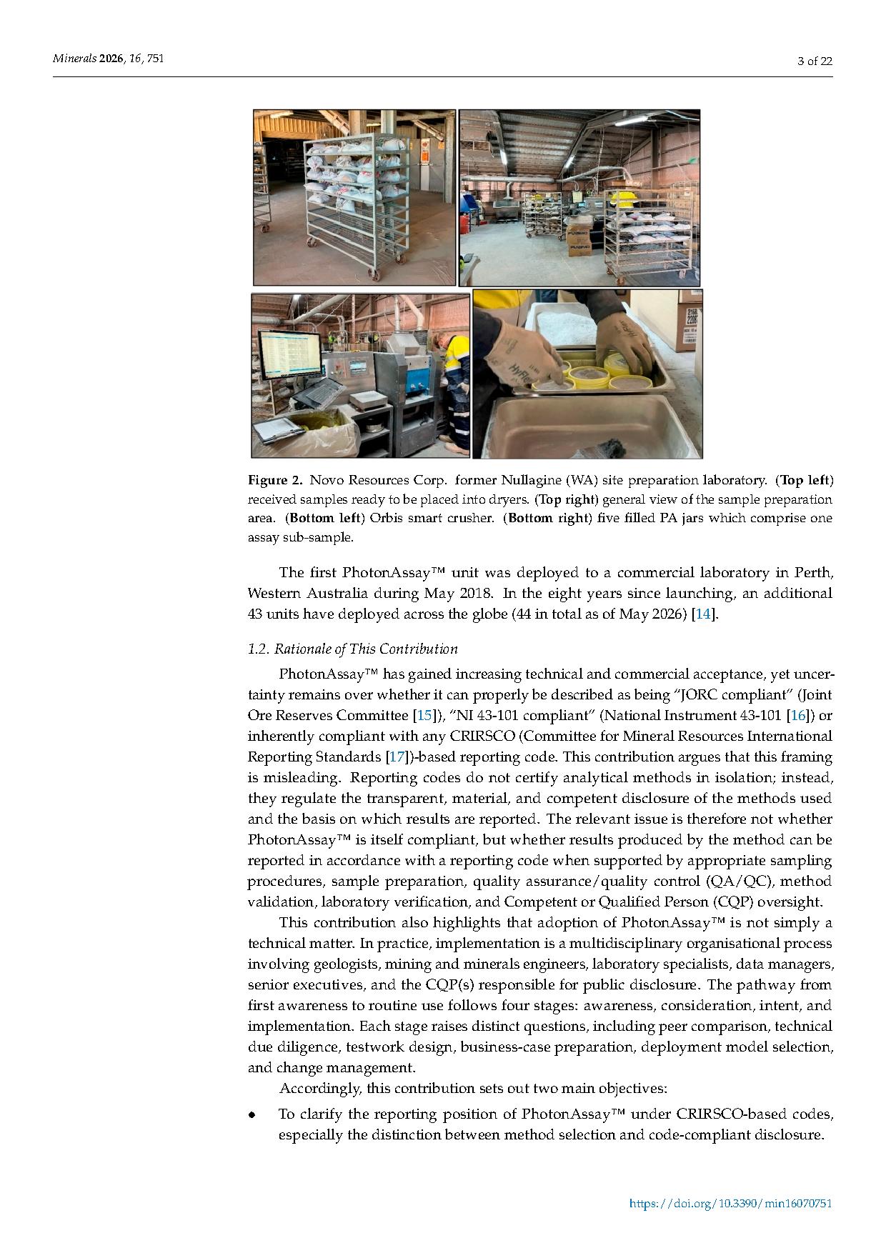PhotonAssay™: Reporting Code Disclosure and the Route to Technology Adoption — page 3